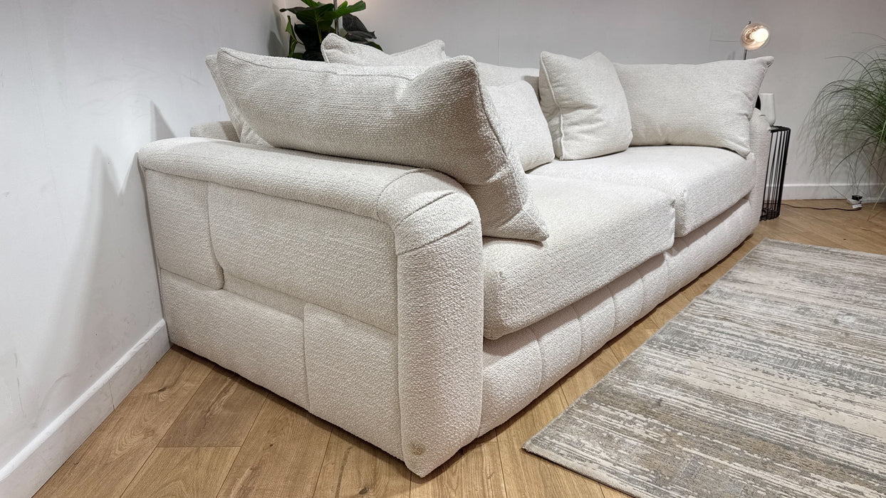 Sofology Westwood Fabric 4 Seater No Trim in Soft Boucle Ecru