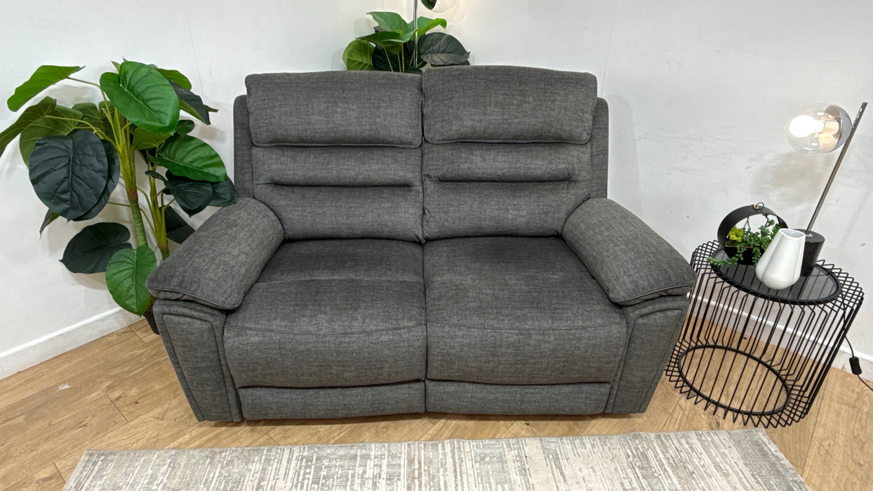 DFS Lawson 2 Seater Fabric Recliner in Grey