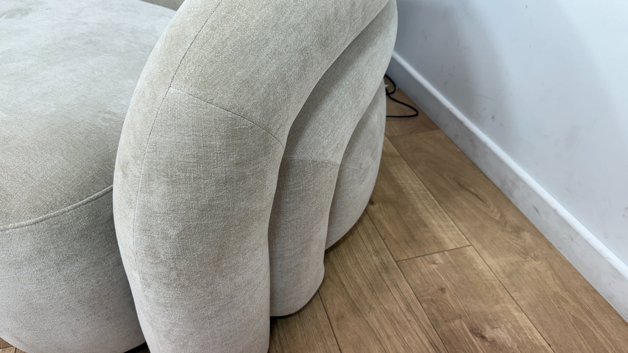 Sofology Dalston Fabric 2 Seater in Soft Chenille Linen Limited Edition