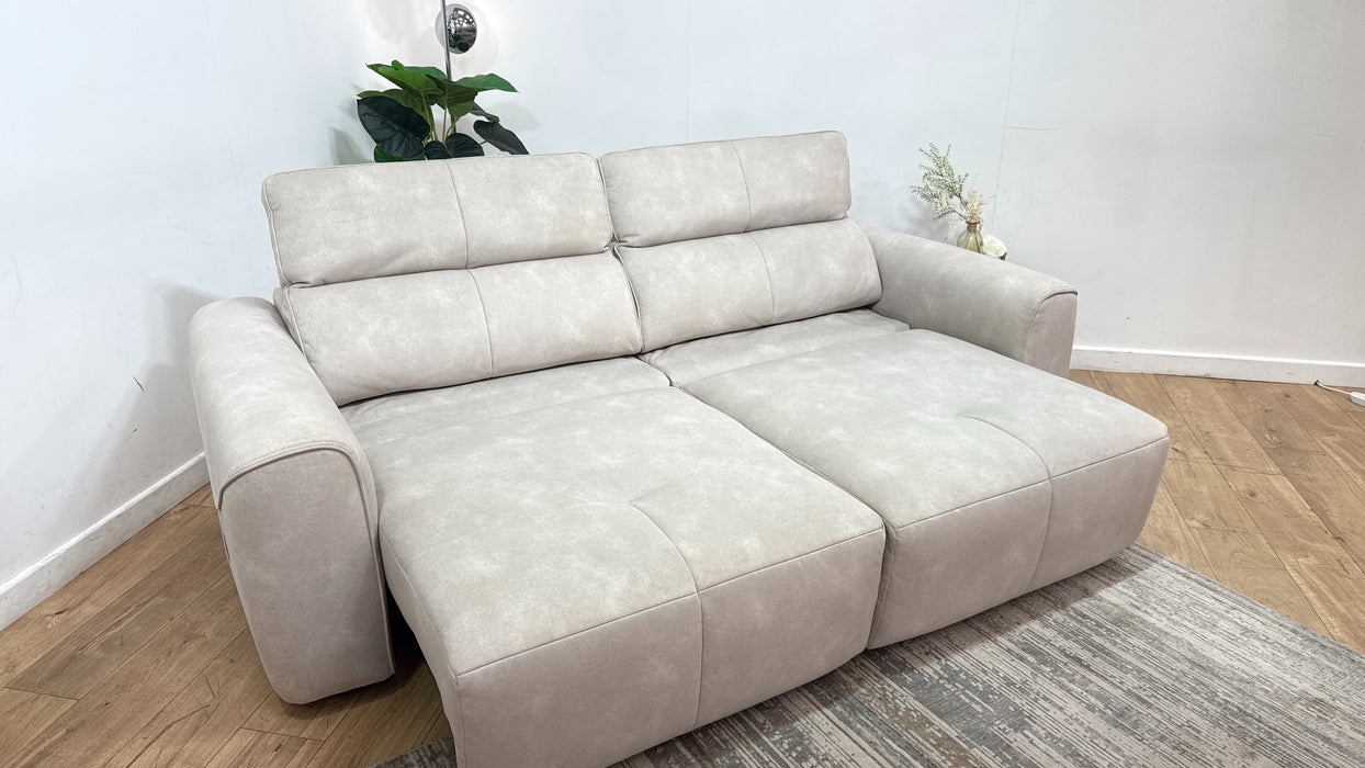 Sofology Riviera Fabric Motion Chaise in Lifestyle Flecked Ivory