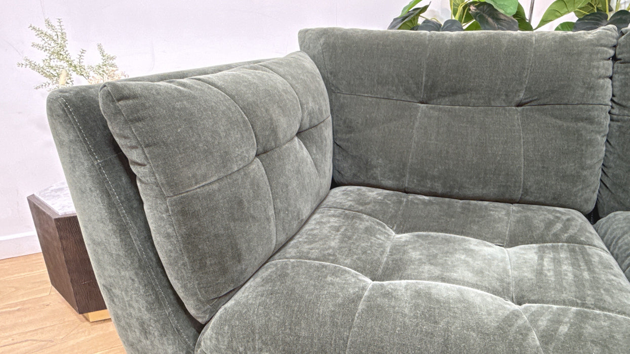 Sofology The Cacoon 3 Seater Fabric Sofa in Relaxed Chenille Pine