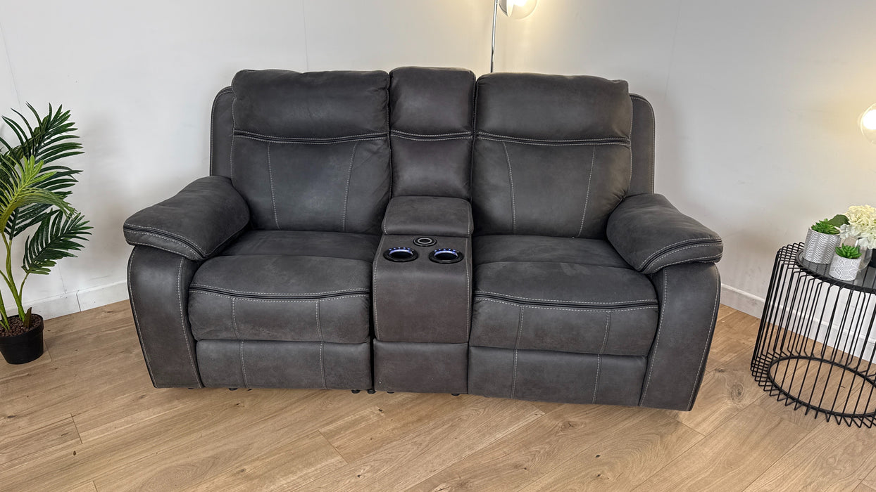 Vinson 2 Seater Power Reclining Sofa + Smart Console