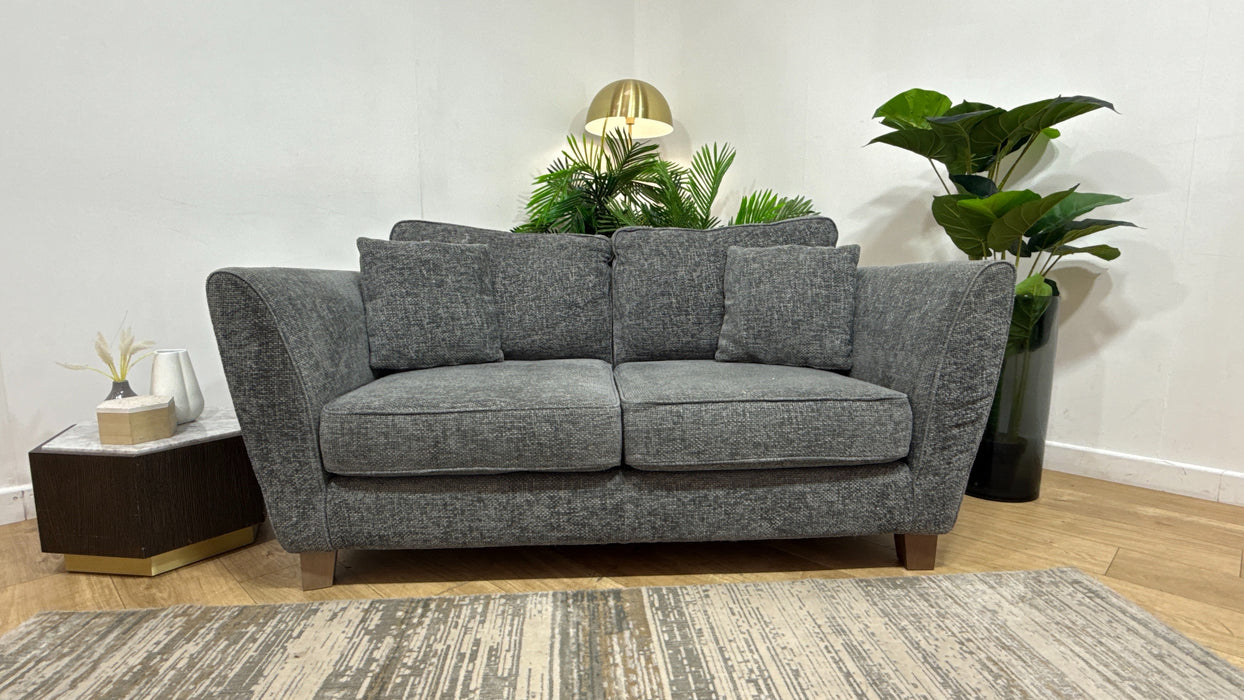 Sofology Canterbury Fabric 2 Seater in Weave Charcoal