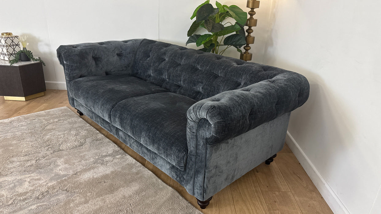 Sofology Kensington Fabric 3 Seater in Charcoal All Over