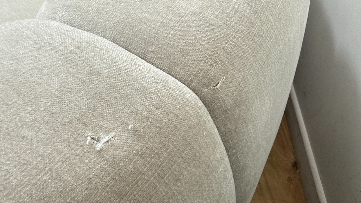 Sofology Waldorf Fabric 2 Corner 1.5 Chaise in Soft Chenille Linen Mix