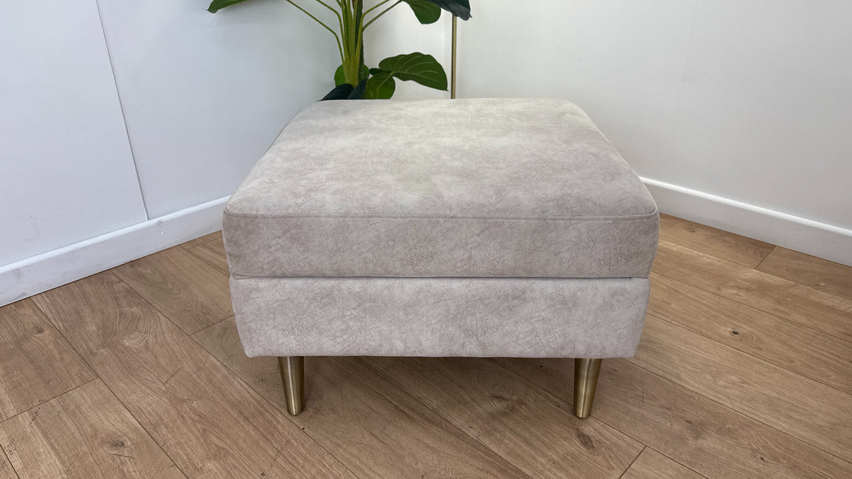 Sofology The Hackney Fabric Storage Footstool Memory Foam in Lifestyle Dapple Fabric Marble