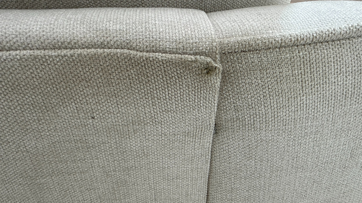Sofology Mayfair Fabric 3 Seater Foam Seats in Linen Look Chenille Mist