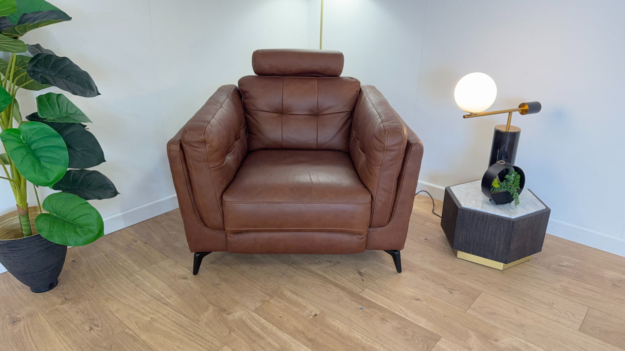 Muse Chair - Leather Power Reclining Sofa - Espresso