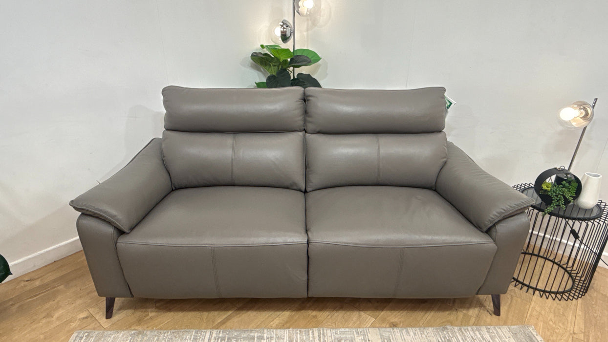 Sofology Arlo Leather 2.5 Seater Power Recliner in Trusty Embossed Elephant