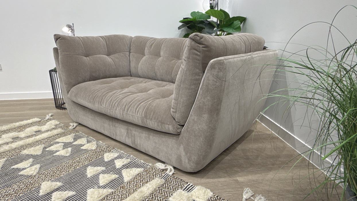 Sofology Cocoon Fabric 2 Seater in Relaxed Chenille Nutmeg