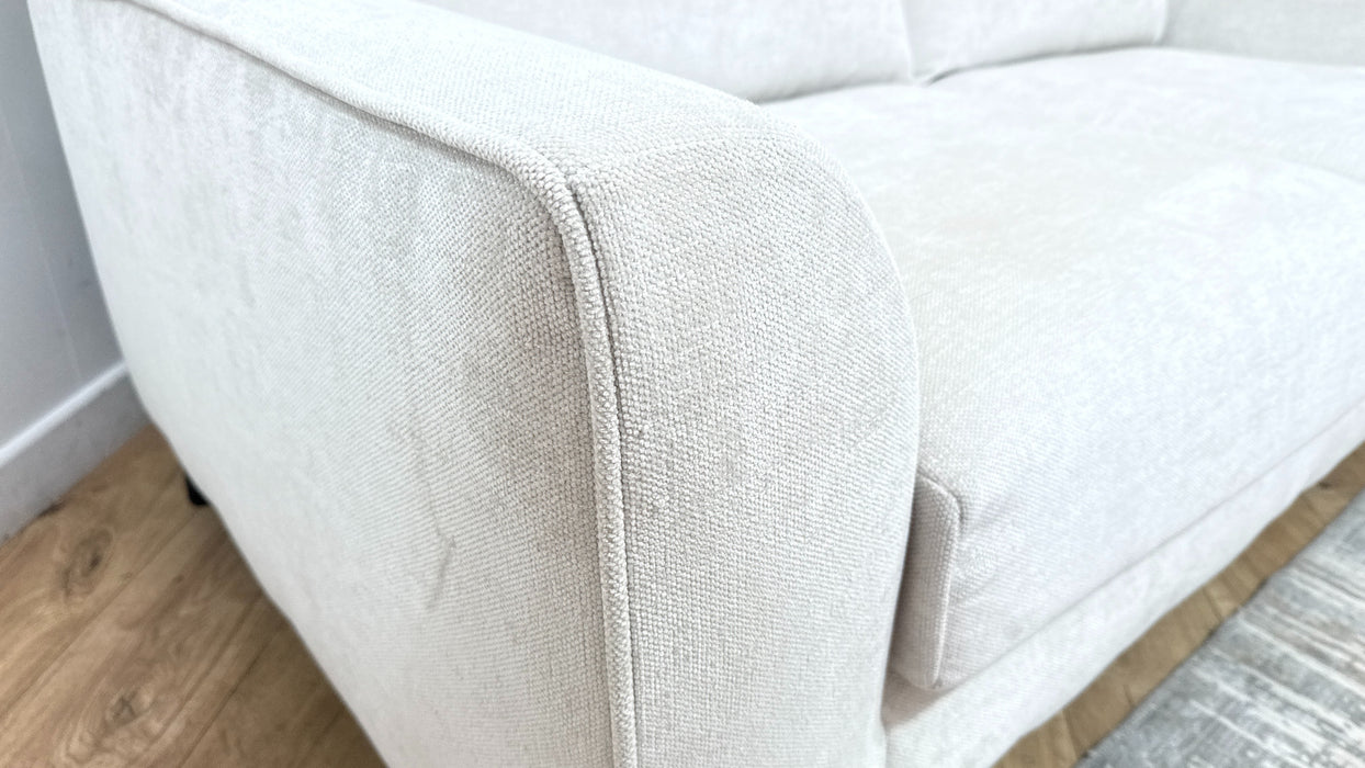 Sofology Mayfair Fabric 2 Seater in Linen Look Chenille Mist/Pearl Mix