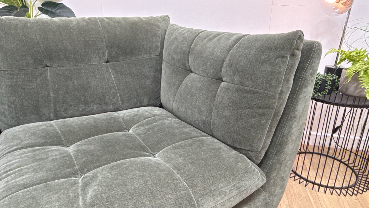 Sofology The Cacoon 3 Seater Fabric Sofa in Relaxed Chenille Pine