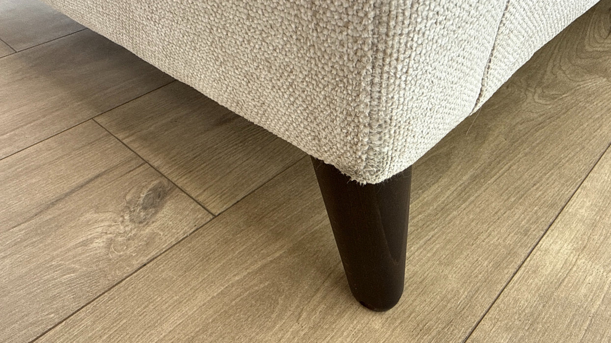Sofology Beaumont Fabric 1 Corner 3 Foam Seats in Linen Look Chenille Natural Mix