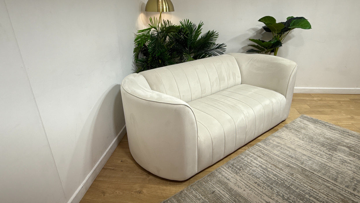 Sofology The Fitzrovia Fabric 2 Seater in Matt Velvet Milk Mix Without Trim