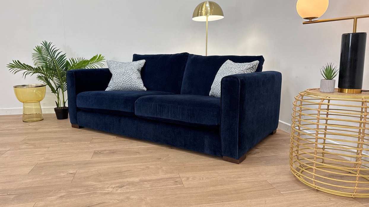 Majestica 3 Seater - Chenille Navy