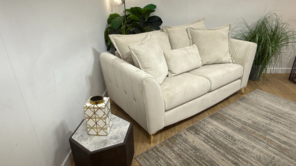 Sofology Luella Fabric 2 Seater in Soft Sherpa Natural