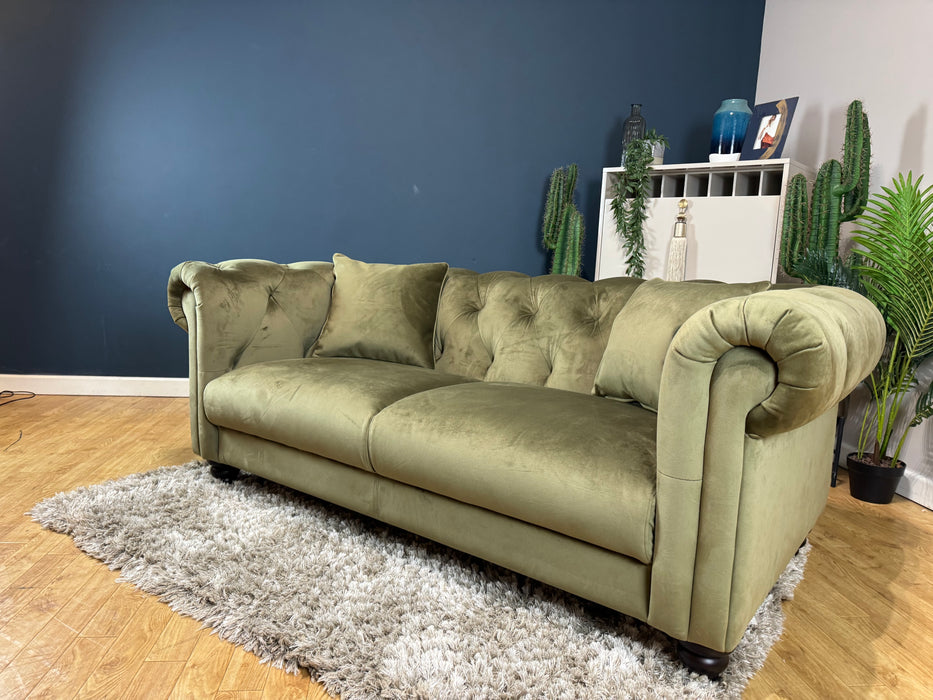 Balmoral Fabric 2 Seater - Matt Velvet Moss (WA2)