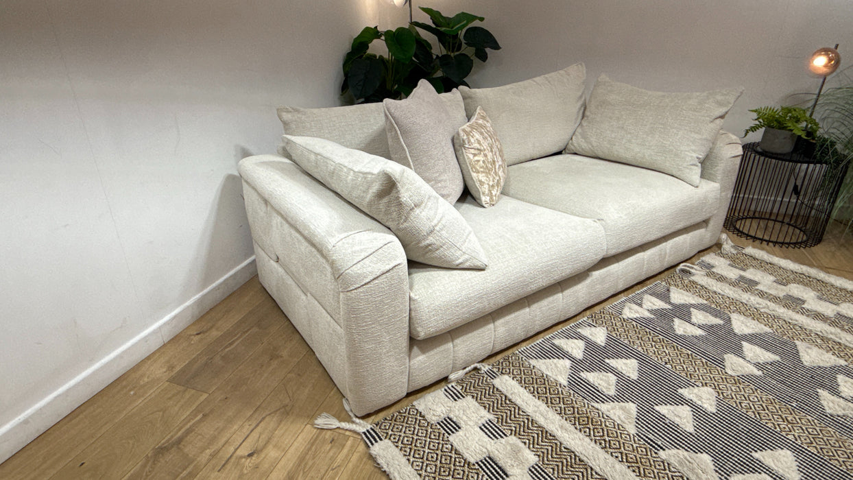 Sofology Westwood Fabric 3 Seater No Trim in Teddy Chenille Mist Mix