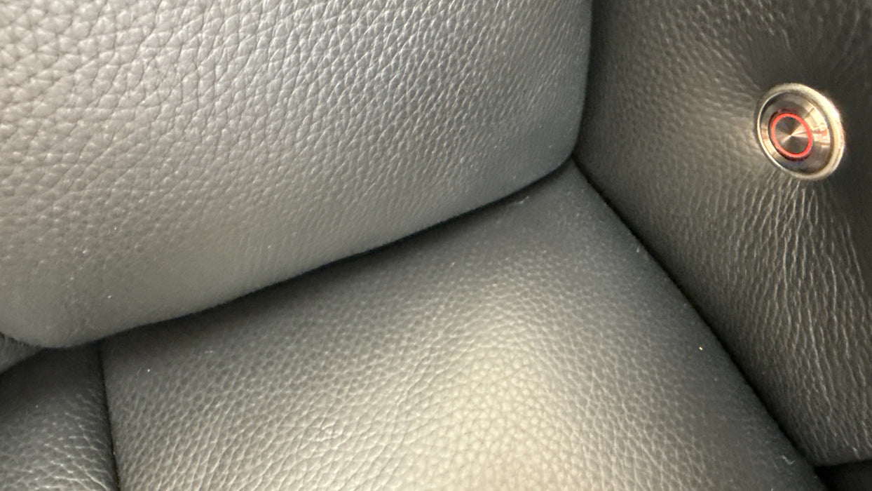 Sofology Paramount 2 Seater Recliner in Trusty Embossed Leather Jet Black