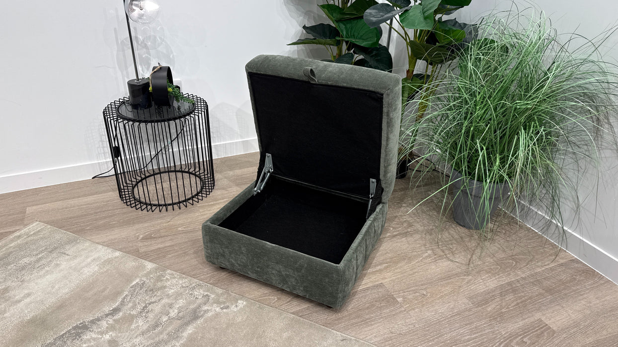 Sofology Elara Storage Foot Stool In Smooth Chenille Ecalyp