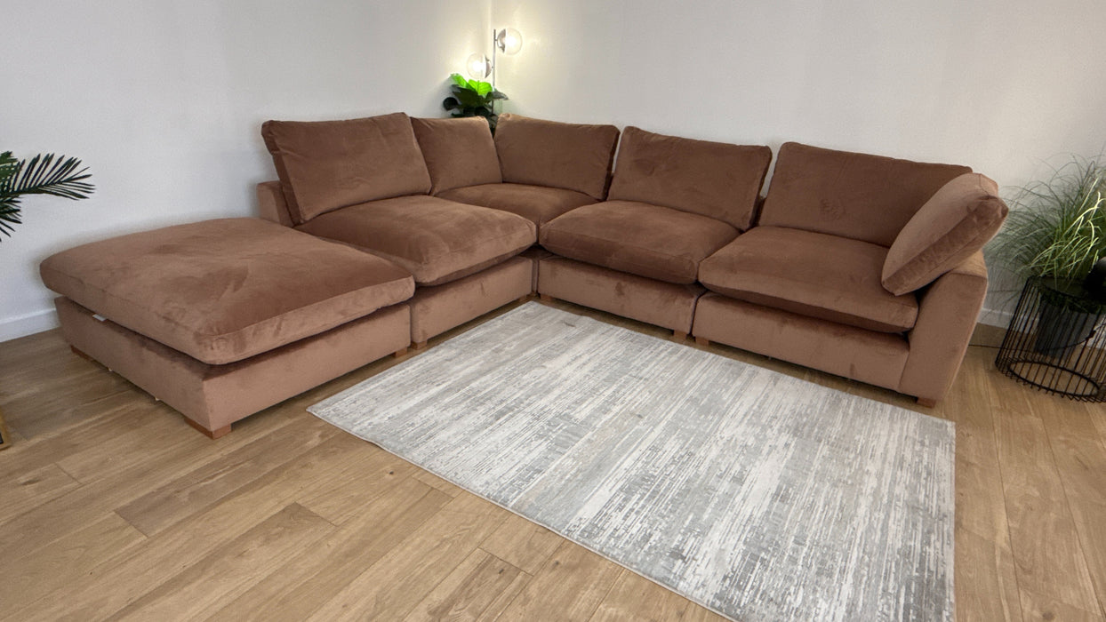 Sofology Infinity Fabric 1.5 Terminal Corner 3 Modular Ultraflex Encore Seats