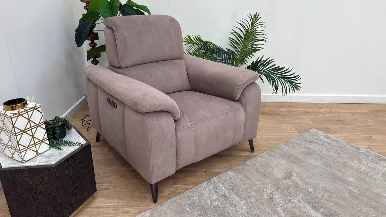 Sofology Fabric Recliner Chair in Nutmeg