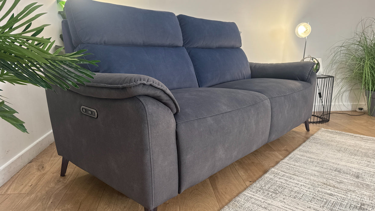 Sofology The Arlo Fabric 2.5 Seater Power Recliner in Lifestyle Flecked Navy