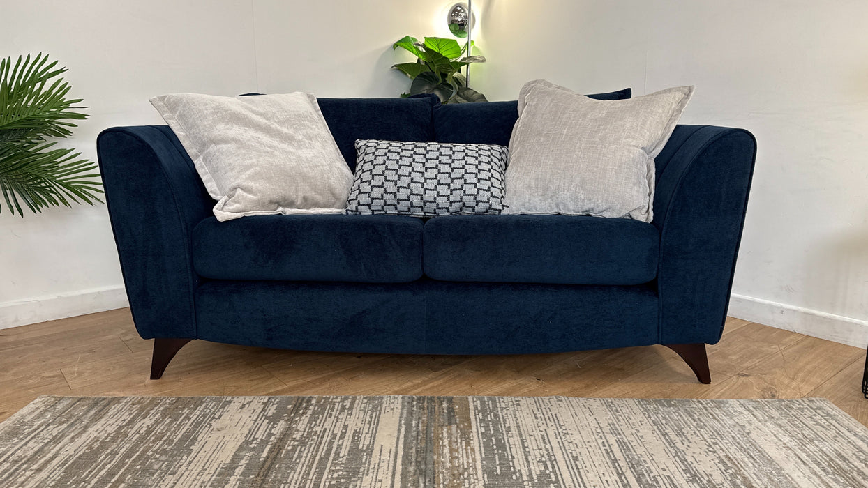 Sofology Luella Fabric 2 Seater in Soft Sherpa Navy Mix