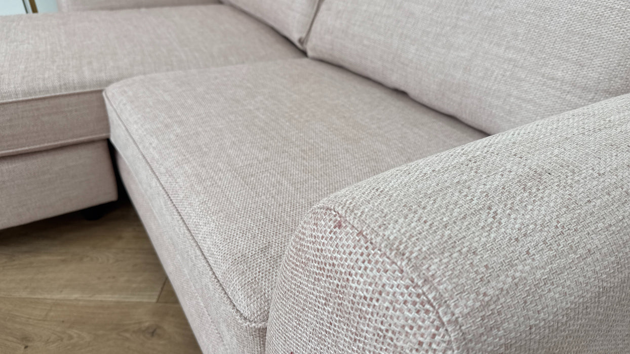 DFS The Lorella 4 Seater Fabric Sofa in Blush