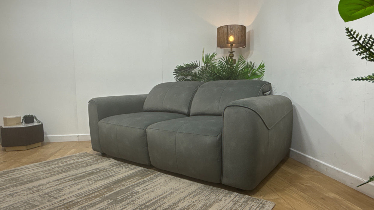 Sofology Riviera Fabric 2 Seater Motion Chaise in Lifestyle Flecked Mineral Green