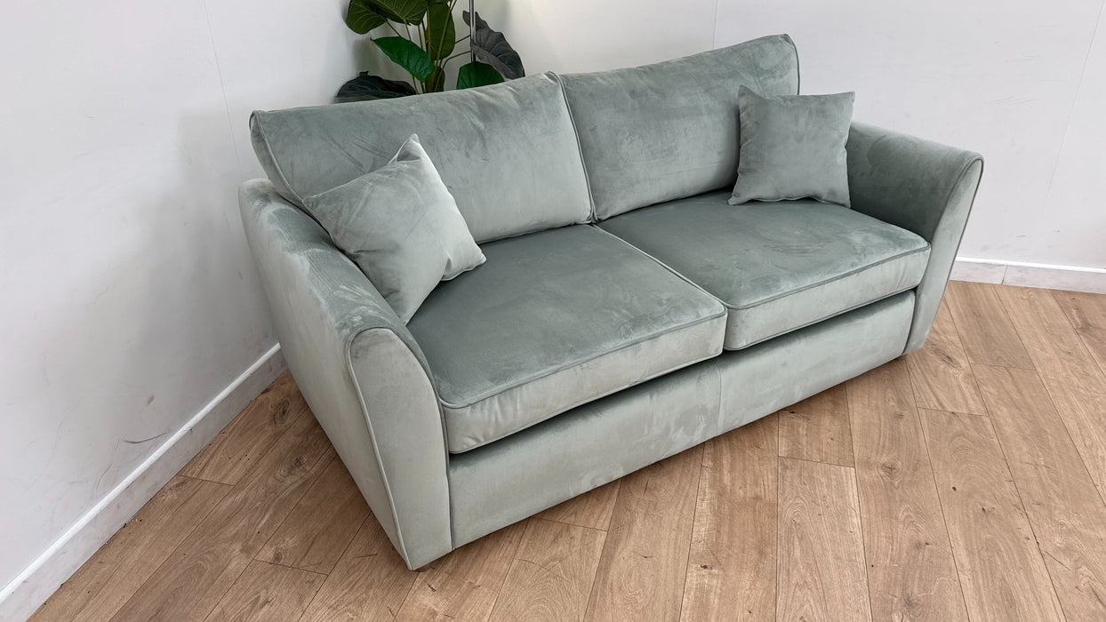 Sofology Keswick Fabric 3 Seater Sofa Bed in Deluxe Velvet Green