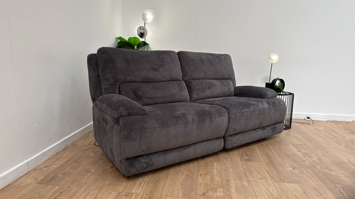 DFS Mallow Express Recliner  3 Seater in Charcoal
