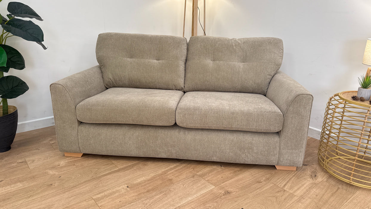 Zika 3 Seater - Fabric Sofa - Taupe