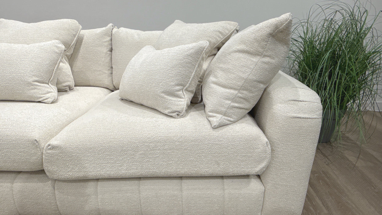 Sofology Westwood Fabric 1 Corner 3 No Trim in Soft Boucle Ecru