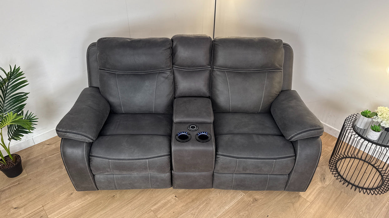 Vinson 2 Seater Power Reclining Sofa + Smart Console