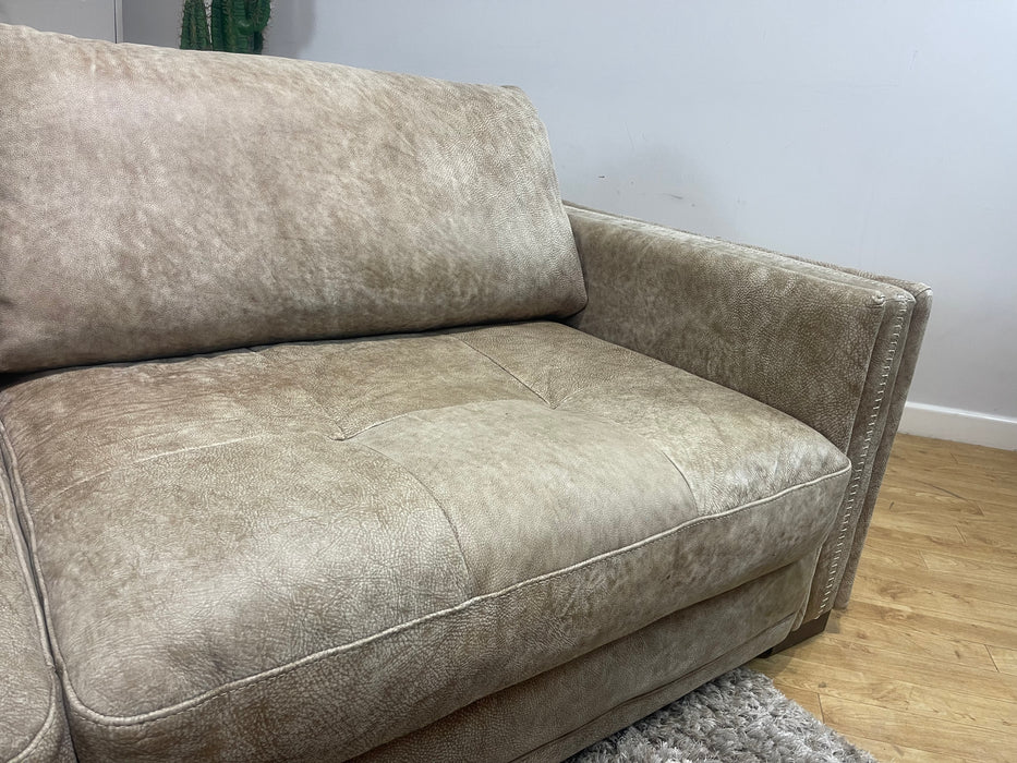 Huntsman 3 Seater Sofa Utah Blonde Leather (WA2)