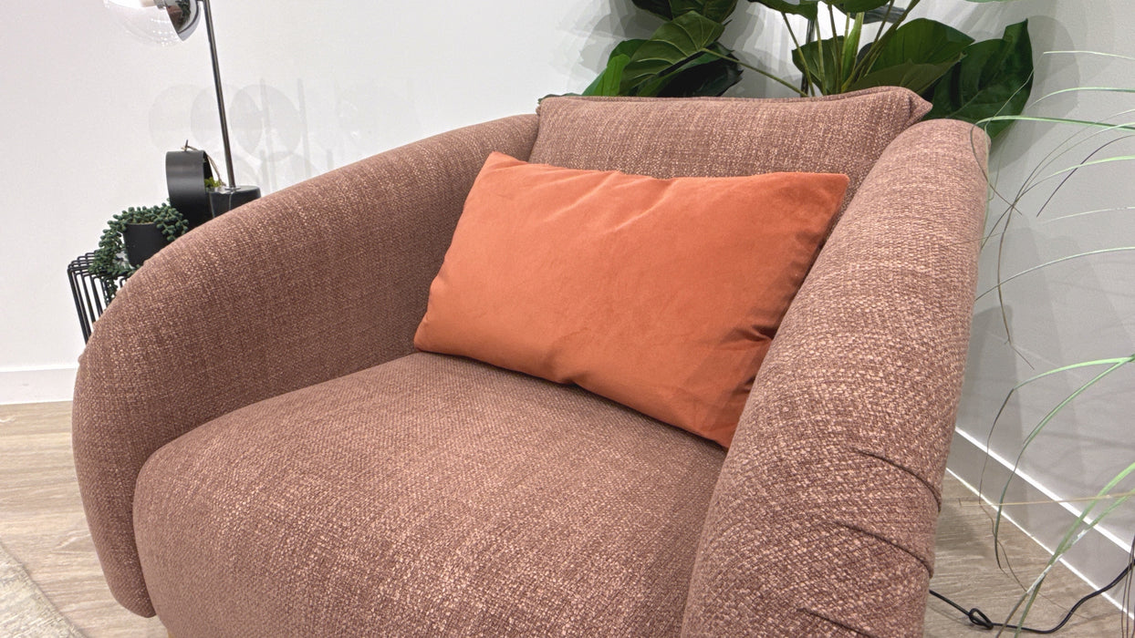 Sofology Eastwood Accent Chair in Beetroot Jaeger Mix