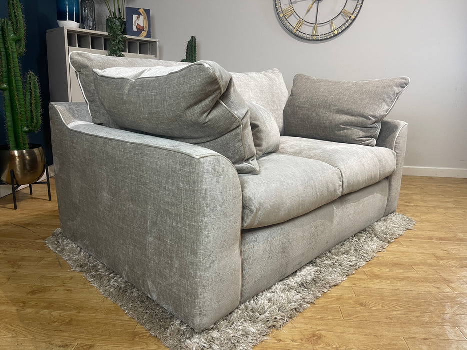 Georgio 2 Seater Fabric Sofa - Luxe Chenille Stone Mix (WA2)