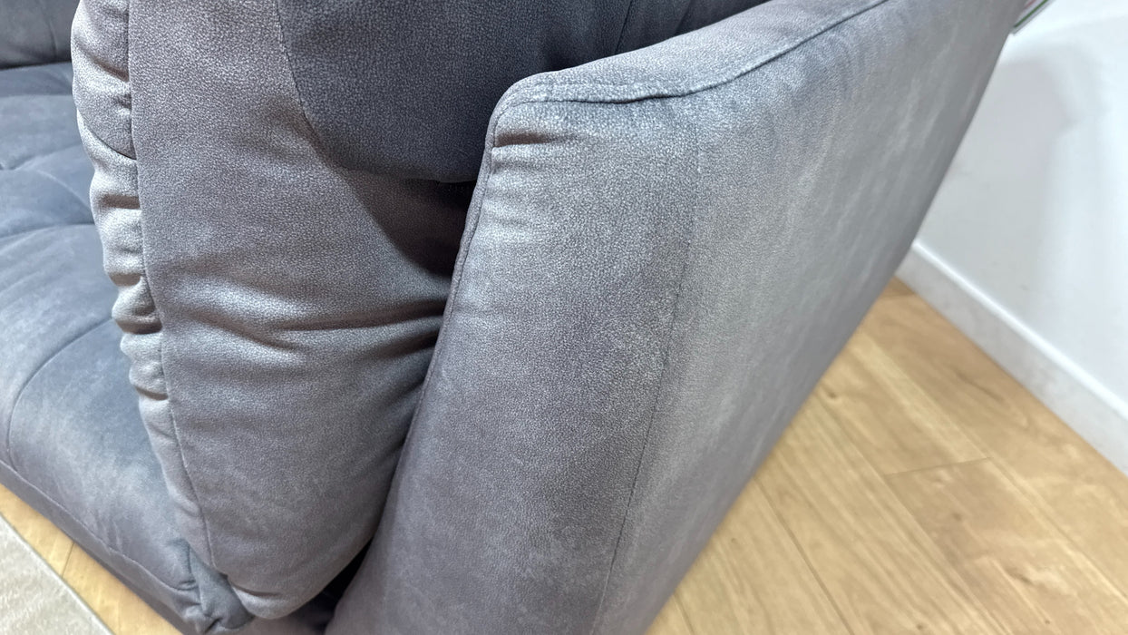 Sofology Cocoon Fabric 2 Seater in Lifestyle Flecked Fabric Charcoal
