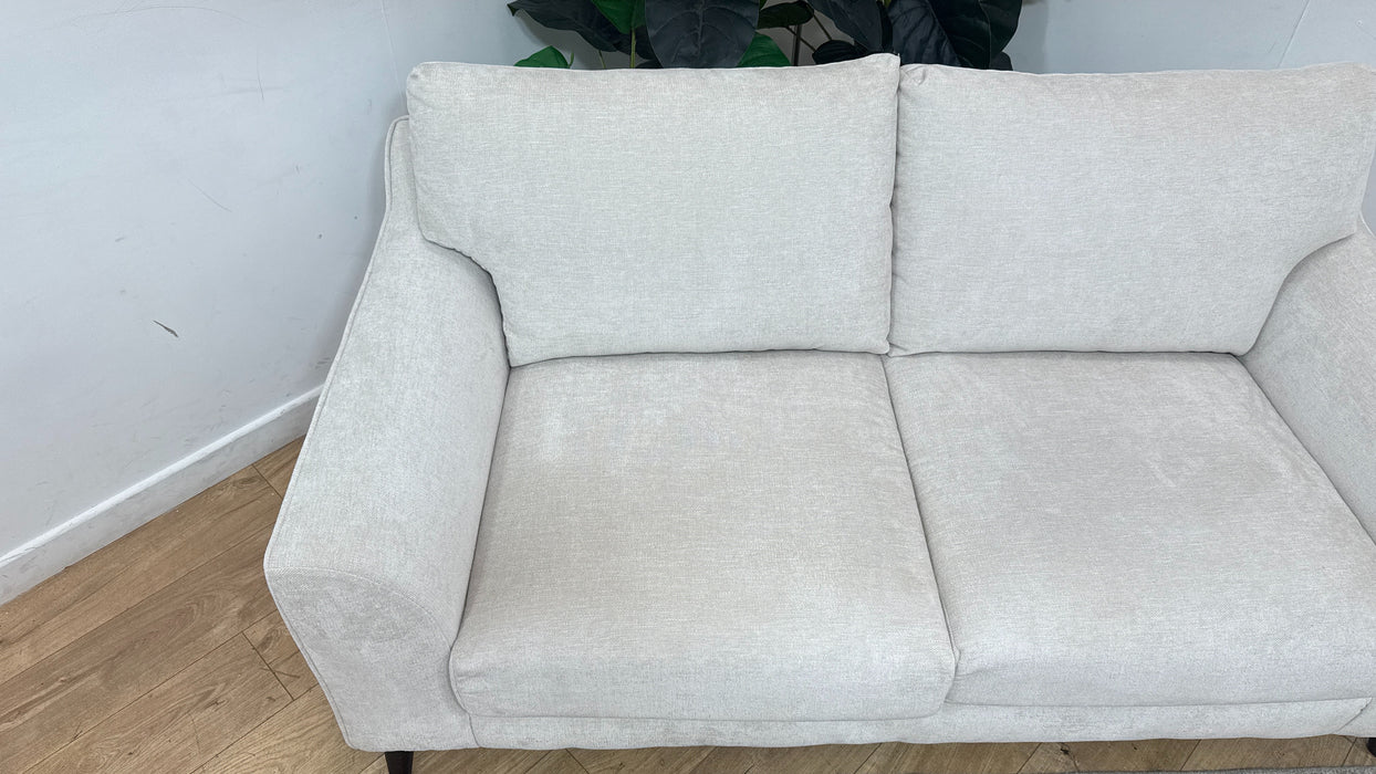 Sofology Mayfair Fabric 2 Seater in Linen Look Chenille Mist/Pearl Mix
