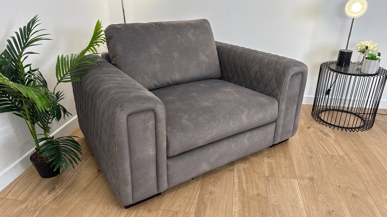 The Fiernze - Fabric Grey Love Seat