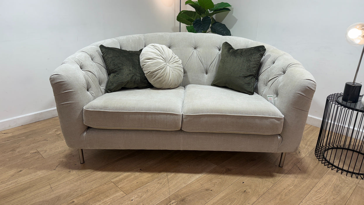 Sofology The Gatsby Fabric 2 Seater in Soft Chenille Linen Mix