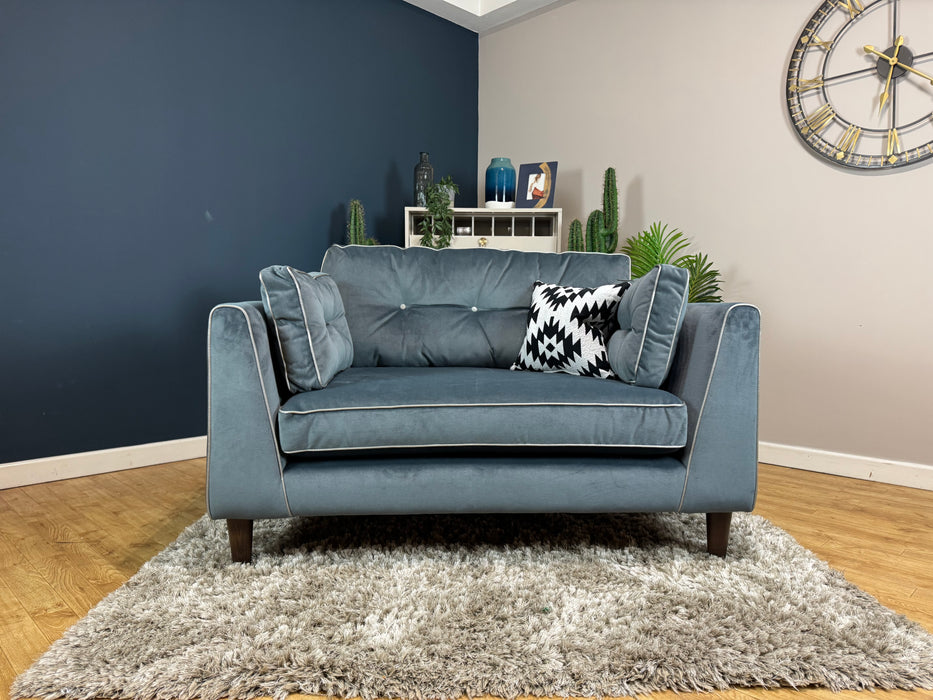 Cricket Fabric Loveseat - Slate Velvet Mix (WA2)