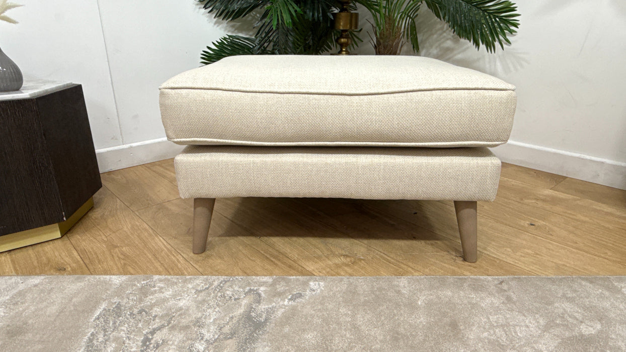 Sofology Keswick Fabric Footstool in Bentley Natural