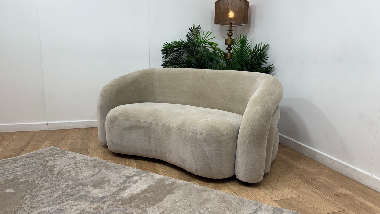 Sofology Dalston Fabric 2 Seater in Soft Chenille Linen Limited Edition