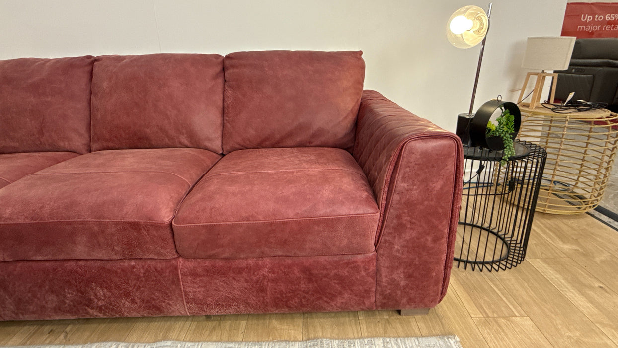 Sofology The Mazzini 2 Corner 3 Leather Utah Bordeaux