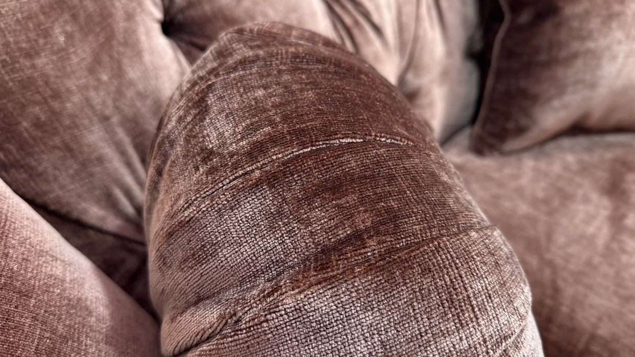 Sofology The Gatsby Fabric 2 Seater in Luxury Chenille Rust