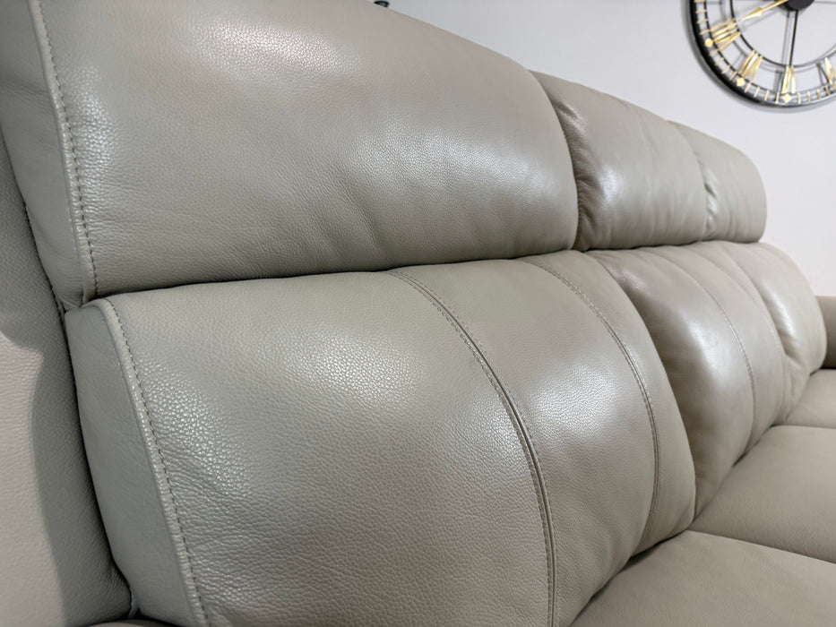 Gracie Leather 3 Seater - Lead Grey - ( WA2 )