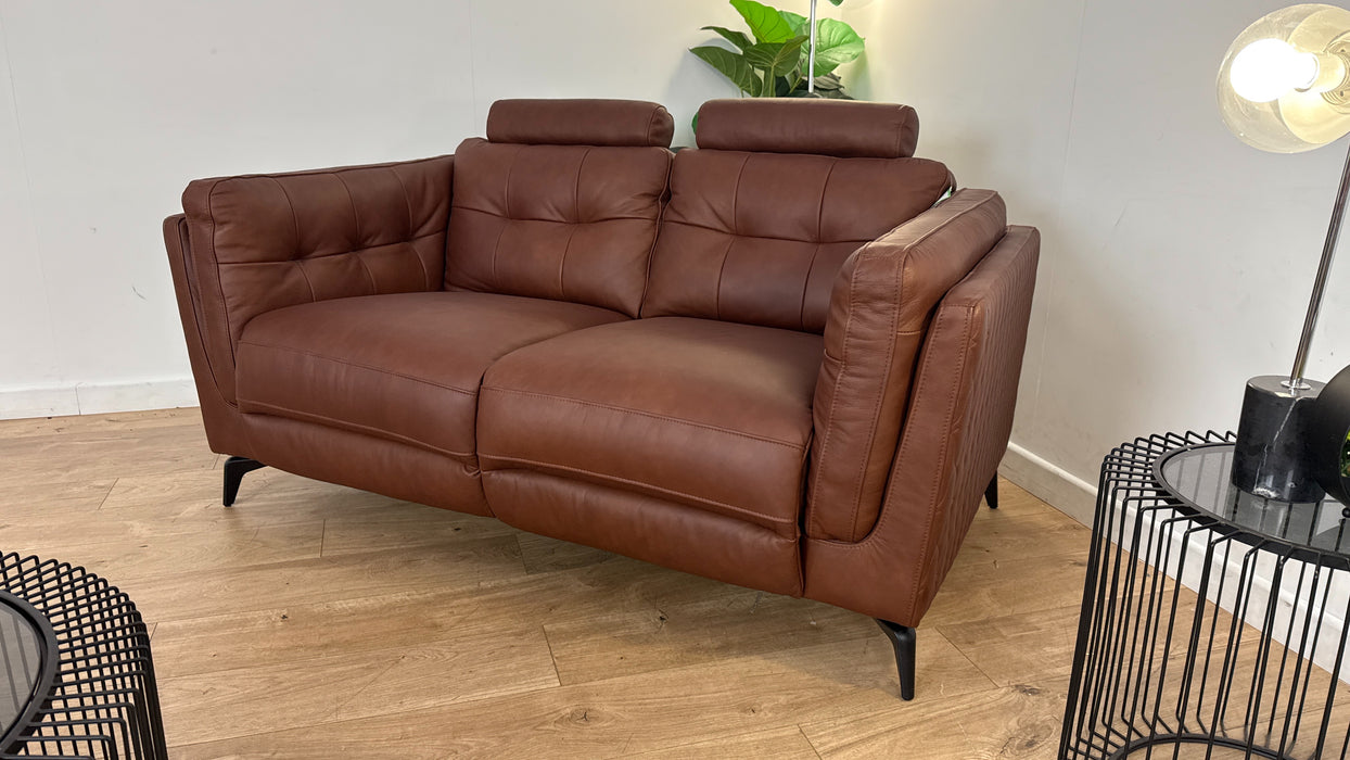 Sofology The Muse Leather Recliner 2 Seater in Espresso