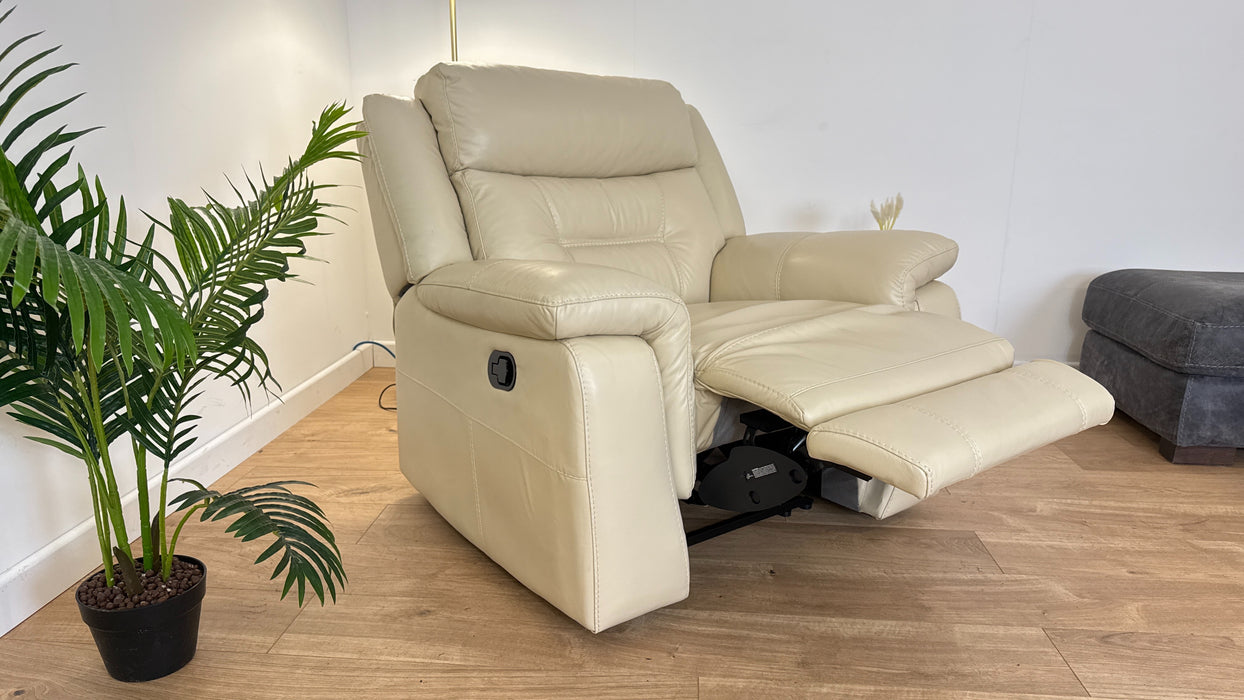 Winston Leather Manual Recliner Chair